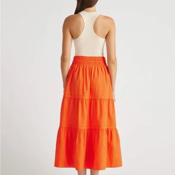 Quince 100% Cotton Poplin Tiered Maxi Skirt - Picture 6 of 10